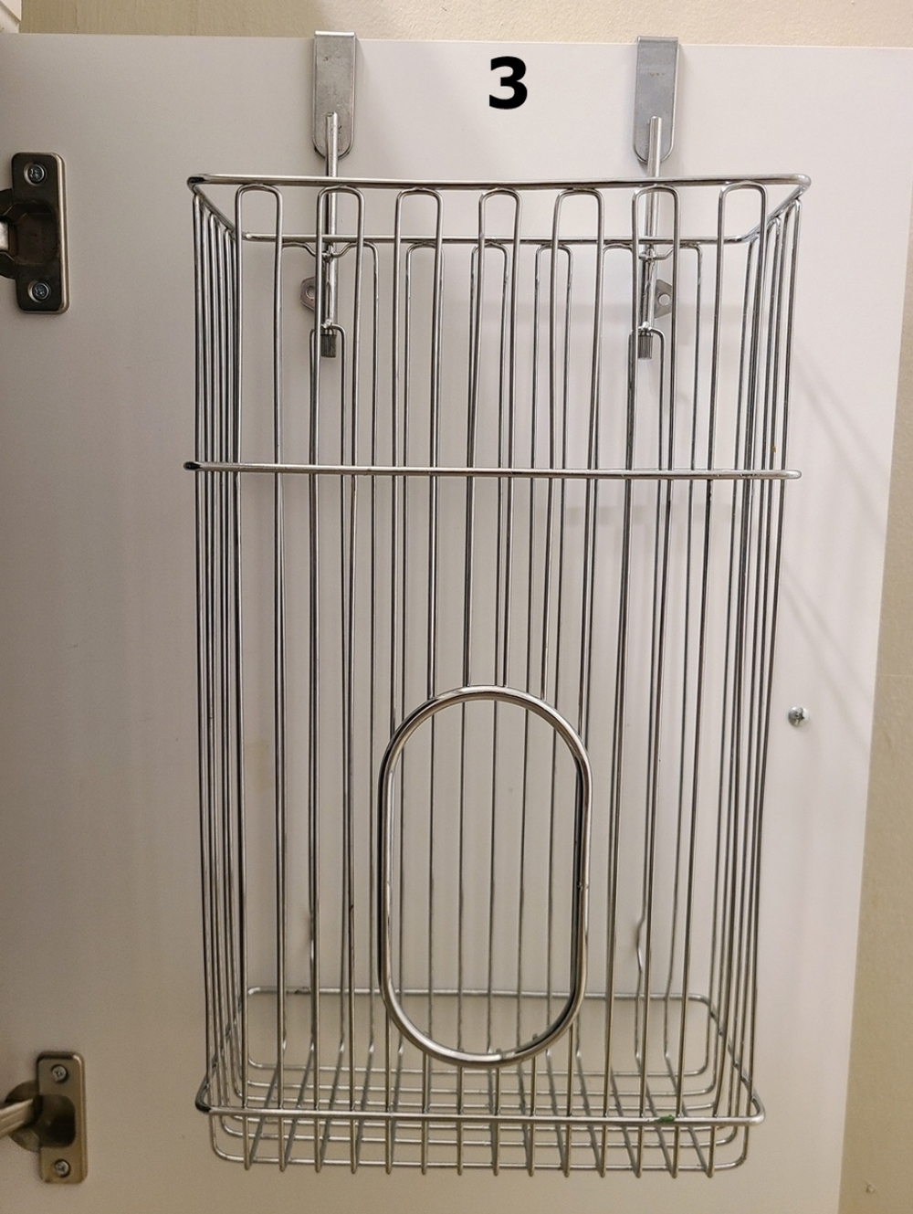 Storage Bags Hanging Over Door Kitchen Cabinet Metal Holder Rack